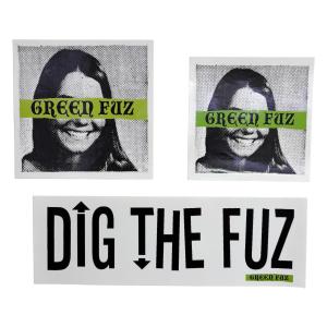 GREEN FUZ OFFICIAL STICKER ロゴ ステッカー サーフ サーフボード カリフォルニア MADE IN USA