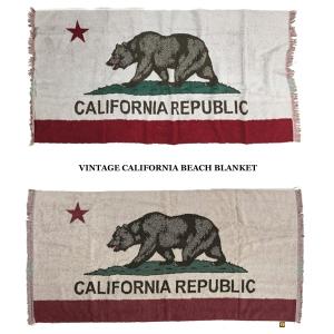 VINTAGE CALIFORNIA  BEACH BLANKET 今治タオル 2カラー BEAR カリフォルニアビーチタオル