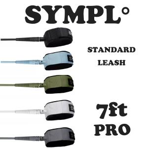 sympl° / PRO/ LEASH 7ft 6mm シンプル スタンダードリーシュ STANDARD LEASH サーフィン　ショートボード｜standardstore