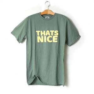 THATS NICE / OG PUFF T-SHIRT / SAGE GREEN×CUSTARD MUSTARD Tシャツ｜standardstore