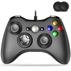 Elnicec Xbox 360 コントローラー 有線【2023新改良】USB ゲームパッド 有線ゲ...