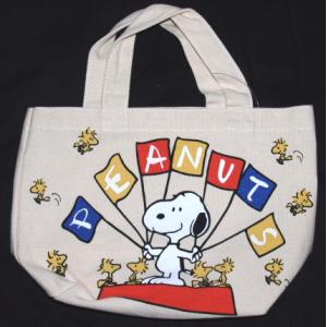 キャンパストートバッグ　スヌーピー柄A