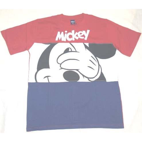 ミッキーマウス　ボーダーTシャツ