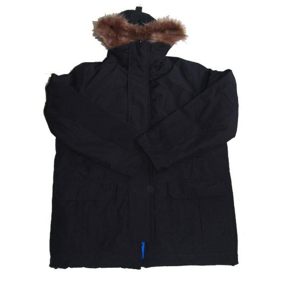 GAPミリタリーフードジャケット　ファー付き　黒　