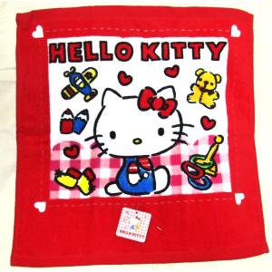 サンリオ ハローキティ プチタオル&マスコット ギンガムチェック 花柄 サンリオ ハローキティ プチタオル&マスコット ギンガムチェック