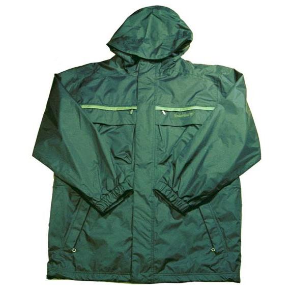 Timberlandナイロンレインコートチャコールグレー