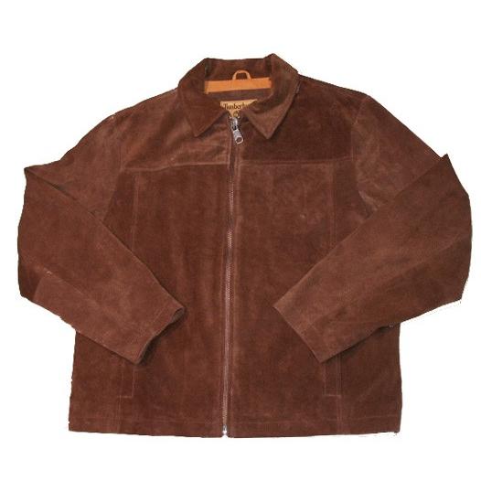 Timberlandレザージャケット　茶ヌバック