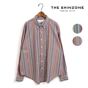 レディース/THE SHINZONE/ザシンゾーン/DADDY SHIRTS MULTI/DADDYシャツ マルチストライプ/品番:23MMSBL08/2023春夏｜star-bars