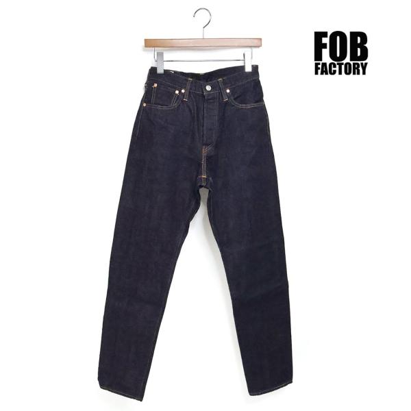 メンズ FOB FACTORY エフオービー ファクトリー SELVEDGE DENIM TAPER...