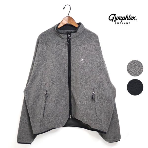 ☆メンズ Gymphlex ジムフレックス Fleece Stand Collar Jacket フ...