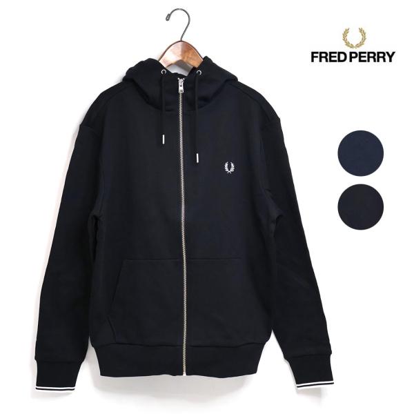 レディース メンズ FRED PERRY フレッドペリー Hooded Zip Through Sw...