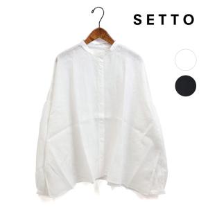 レディース/SETTO/セット/SNAP SHIRT/バンドカラーシャツ/品番：SLS1050L31/2023春夏｜star-bars