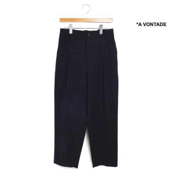 ★メンズ A VONTADE ア ボンタージ 1 Tuck Easy Trousers 1タックイー...