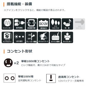 発電機 ホンダ EU18i T JN インバー...の詳細画像4