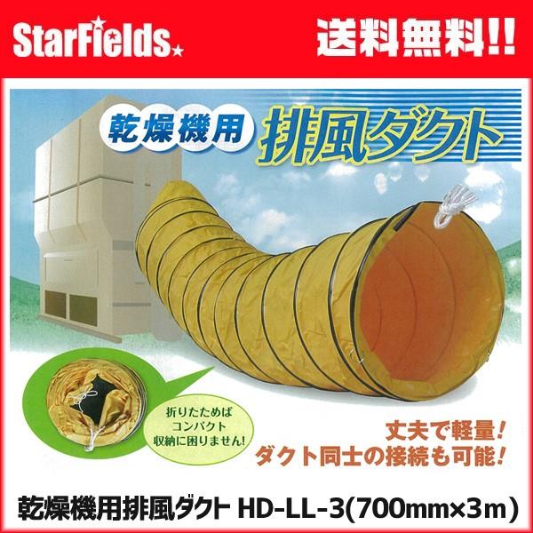 乾燥機用 排風ダクト HD-LL-3 (Φ700mm×3m) 【メーカー直送・代引不可】