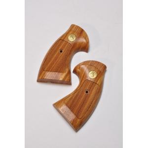 キャロムショット 東京マルイ パイソン用 木製グリップ 紫檀チェッカー （エアガン モデルガン ガスガン サバゲー）