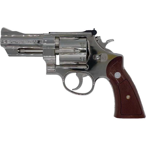 タナカ モデルガン S&amp;W M27 ザ.357マグナム 3-1/2インチ ニッケルフィニッシュ