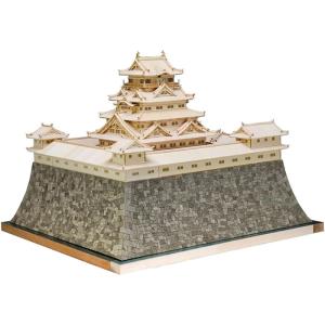ウッディジョー/木製建築模型 1/150大阪城・天守閣＋塗料セット