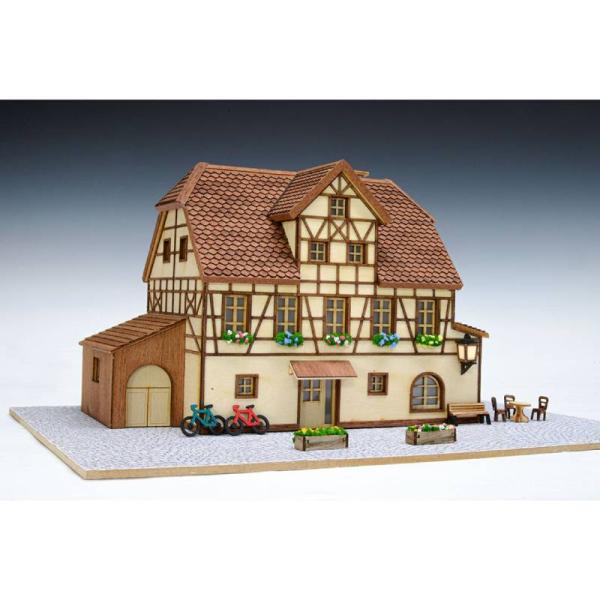 ウッディジョー 木製建築模型 1/87 ヨーロッパの街並みシリーズ ドイツ