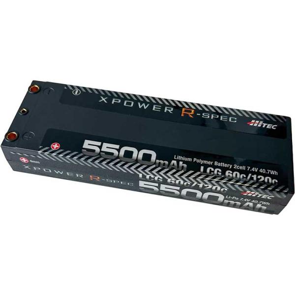 ハイテック バッテリー エックスパワー Rスペック Li-Po 7.4V 5500mAh LCG 6...