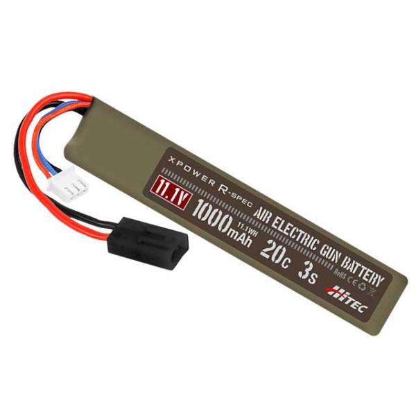 ハイテック 電動ガン用バッテリー エックスパワー Rスペック Li-Po 11.1V 1000mAh...