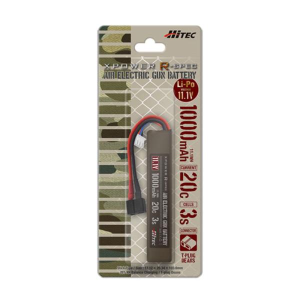 ハイテック 電動ガン用バッテリー エックスパワー Rスペック Li-Po 11.1V 1000mAh...