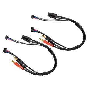 ハイテック バナナ→タミヤコネクター 充電ケーブル バランスコード一体型 2本入り HMJ469-2...
