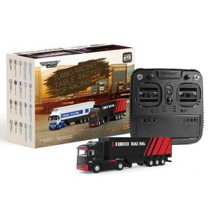 ターボレーシング　ラジコントレーラー 1/76 C50 Black Trailer Truck［ 1/76スケール C50ブラック