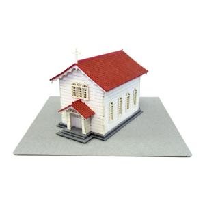 さんけい ペーパークラフト みにちゅあーとプチ 1/220 教会 MP01-48