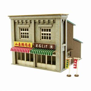 さんけい ペーパークラフト みにちゅあーとプチ 1/220 商店4 MP01-123