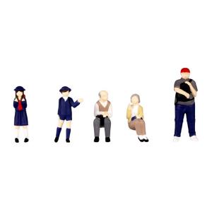 PLUM 1/80 塗装済完成品 超ミニフィギュア6 あの日のバス停セット