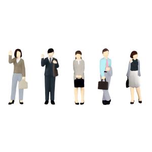 PLUM 1/80 塗装済完成品 超ミニフィギュア8 エキスパートな会社員セット