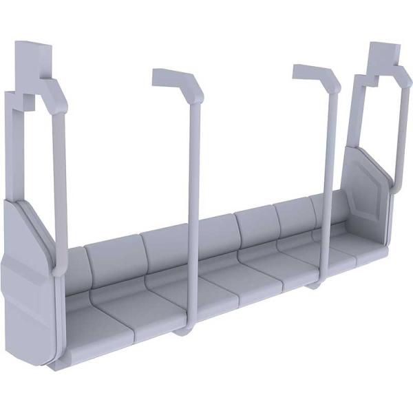 PLUM プラモデル 1/80スケール 新型ロングシート内装セット PP189