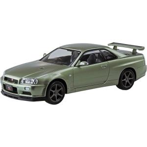 アオシマ プラモデル 1/32 ザ・スナップキット No.11-D R34スカイライン GT-R ニュル ミレニアムジェイド｜star-gate