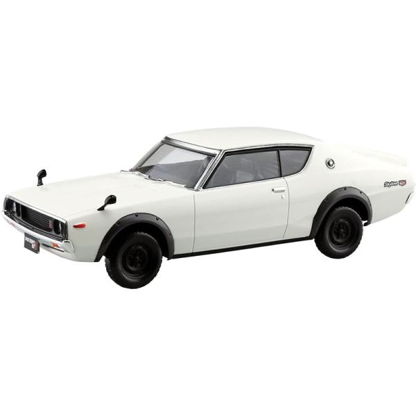 アオシマ 1/32 ザ・スナップキット No.18-B ニッサン C110スカイラインGT-R ホワ...