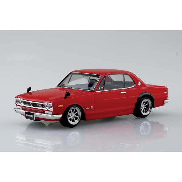 アオシマ プラモデル 1/32 楽プラ スナップキット No.16CU-RD ニッサン C10 スカ...