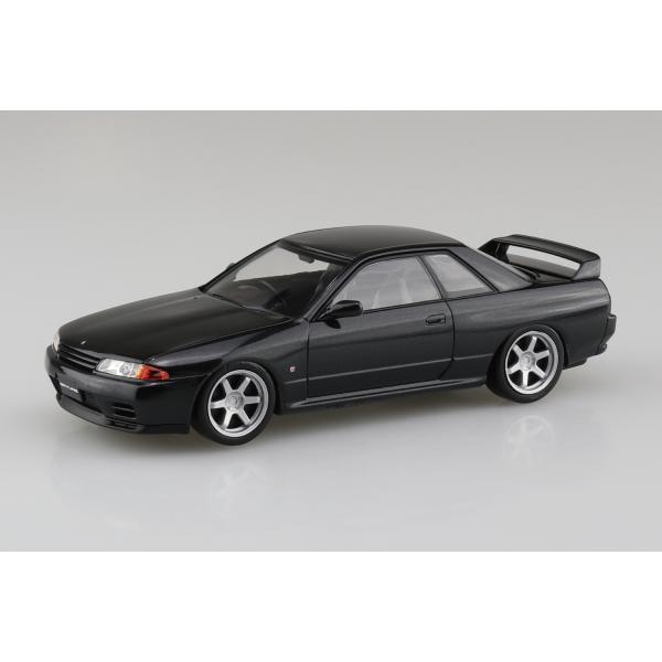 アオシマ プラモデル 1/32 楽プラ スナップキット No.14CU-BP ニッサン R32スカイ...