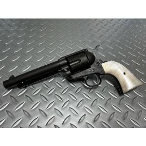 マルシン 6mmBBガスリボルバー Xカートリッジ コルト SAA.45 アーティラリー ブラックヘビーウェイト パールプラグリップ仕様