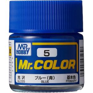 GSIクレオス 模型用塗料 Mr.ホビー Mr.カラー C5 ブルー 青 光沢 10ml｜star-gate