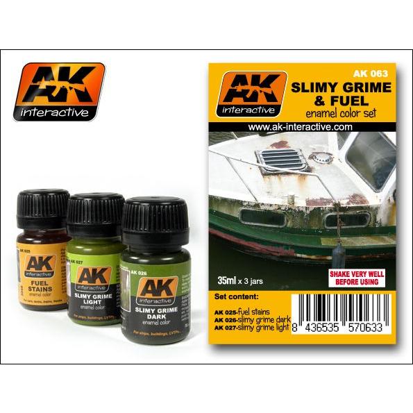 AKインタラクティブ ウェザリング塗料 水垢＆燃料汚れセット AK00063