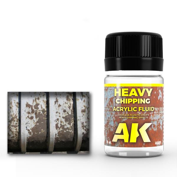 AKインタラクティブ ウェザリング塗料 ヘビーエフェクト アクリルフルイド 100ml AK089