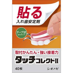 【40枚入】タッチコレクト 2 シオノギ 入れ歯安定剤【AA】