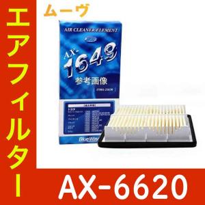 エアフィルター ダイハツ ムーヴ 型式L902S用 AX-6620 パシフィック工業 エアーフィルタ ブルーウェイ