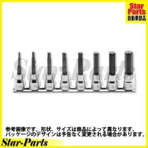 ヘックスビットソケット（グリップリング付）レールセット 3/8inch（9.5mm）差込角 RS3015M/8-L100 ハンドソケット セット KOKEN｜star-parts