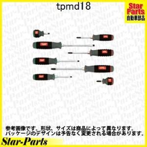 樹脂柄ドライバセット貫通タイプ 8本組 TPMD18 KTC｜star-parts