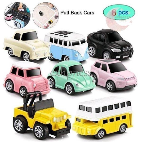 車おもちゃミニカーセット プルバックカー 8 台セット おもちゃ 子供 1歳 2歳 3歳 4歳 誕生...