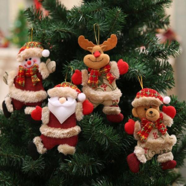 クリスマス 飾り オーナメント ツリー飾り 小物 パーティーグッズ 壁掛け 4個セット サンタクロー...