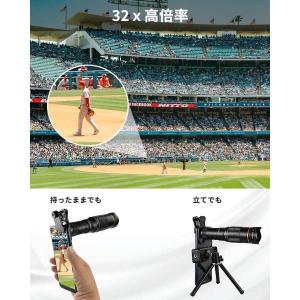 単眼鏡 望遠鏡 スマホ用カメラレンズ 32倍率...の詳細画像3