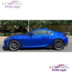 TOYOTA GR86 SUBARU BRZ用 STiタイプ カーボン サイドスプリッター 左右セット サイドスカート サイドシル サイドアンダースポイラー 綾織 トヨタ スバル