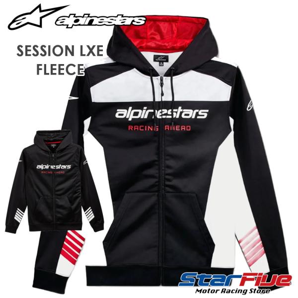 アルパインスターズ フリース ジップアップパーカー SESSION LXE FLEECE メンズ a...